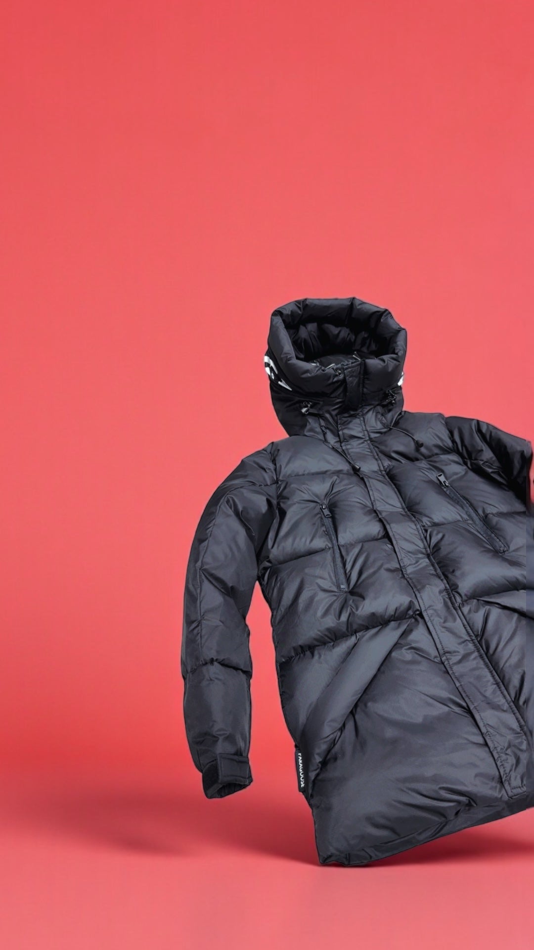 Parka Paragoose ASPEN -10°C Noir | Capuche zippée logo & isolation extrême