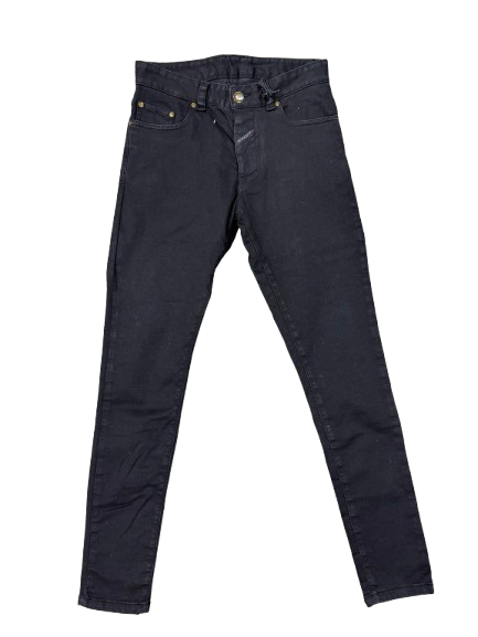 BORAGIO -  PANTALON NOIR SIMPLE