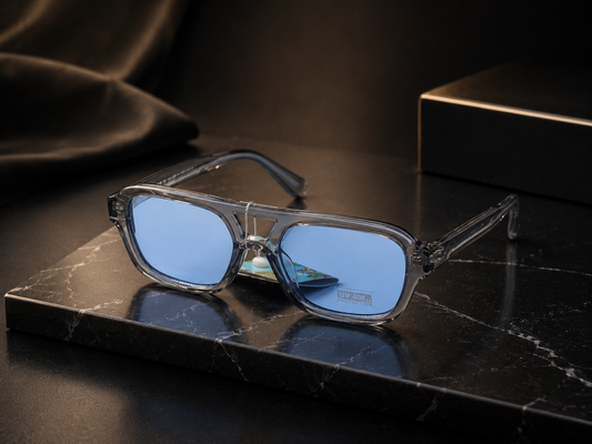 Lunettes de Soleil - 100% UV PROTECTION Teinte Bleu ciel
