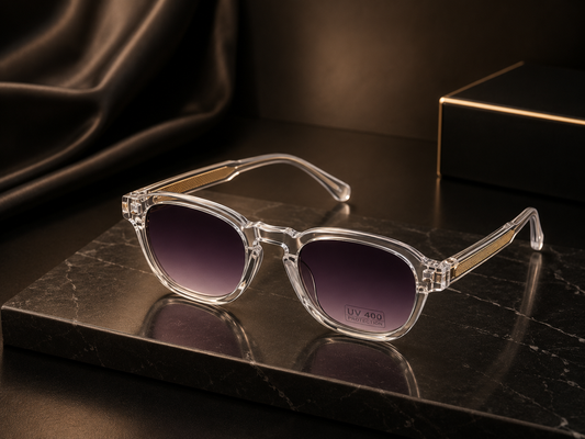 Lunettes de Soleil - 100% UV PROTECTION Teinte dégradé rose