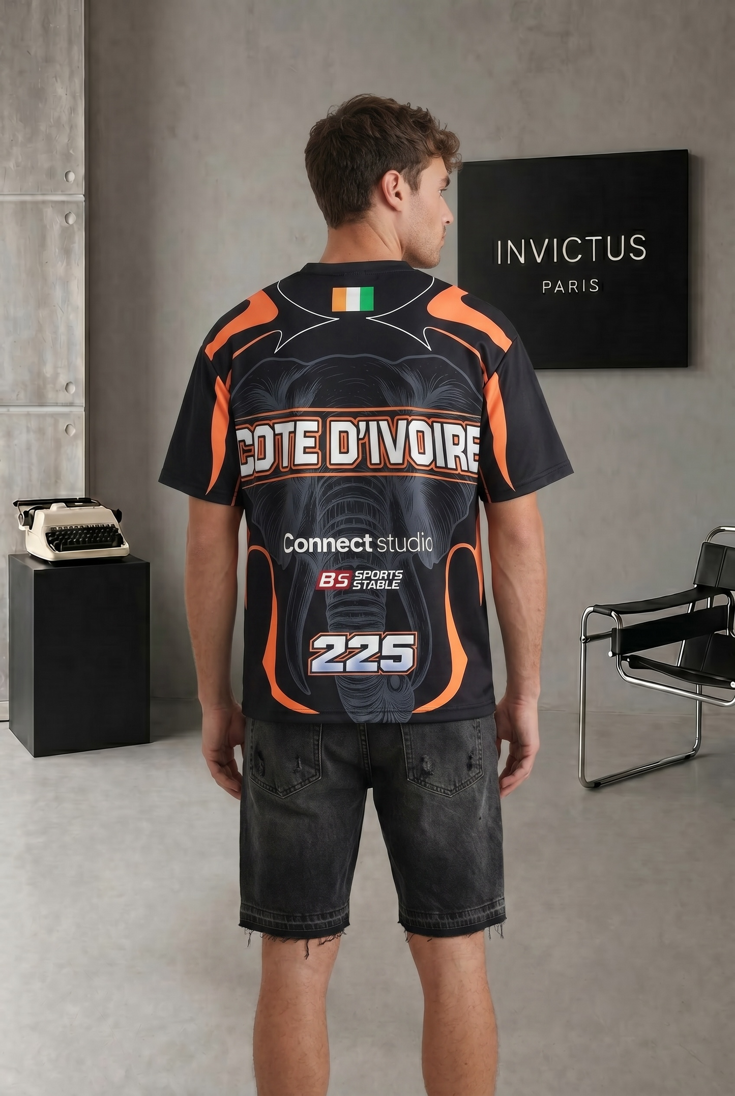 T-shirt Côte d’Ivoire 225 – Maillot Streetwear Homme