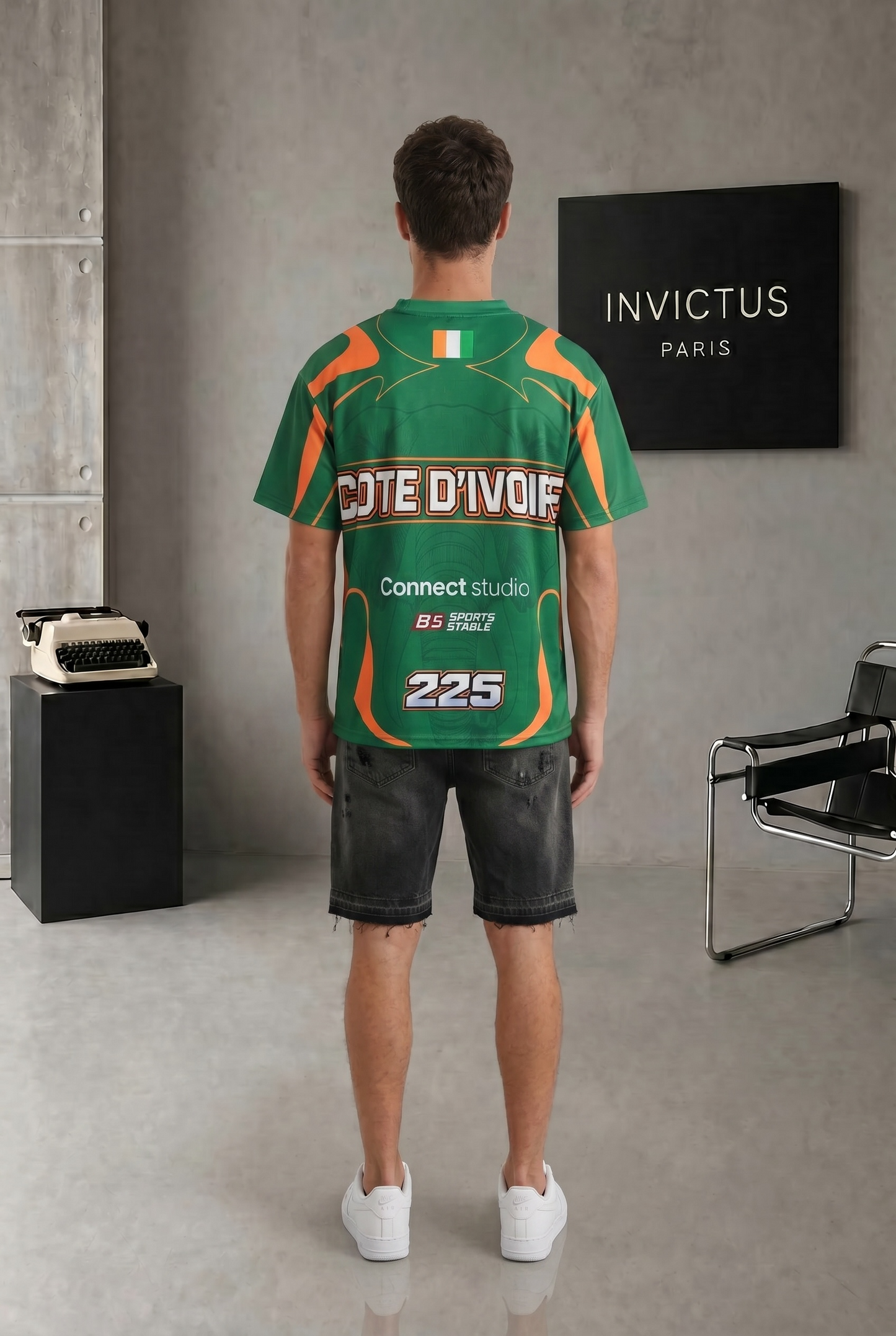 T-shirt Côte d’Ivoire 225 – Maillot Streetwear Homme