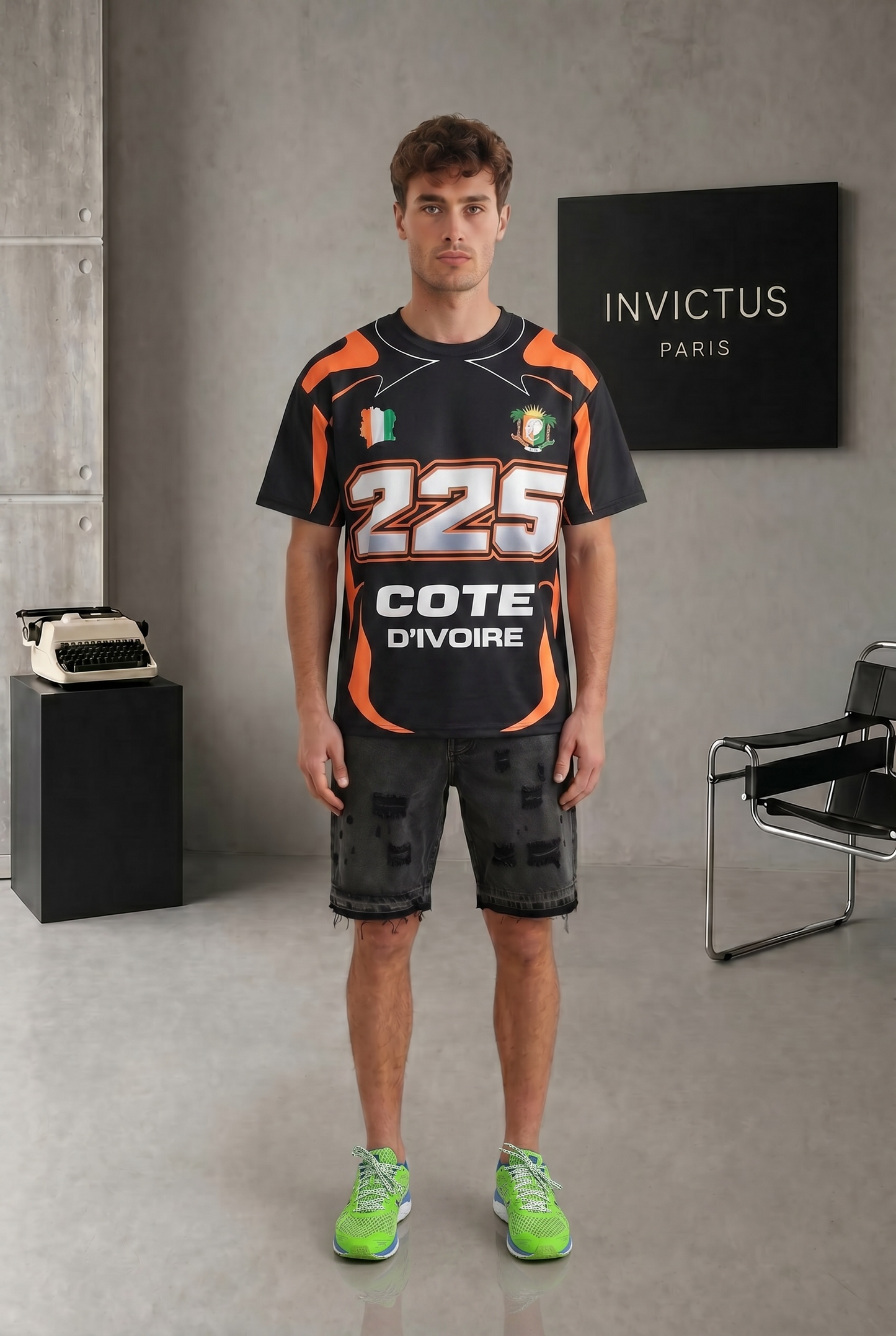 T-shirt Côte d’Ivoire 225 – Maillot Streetwear Homme