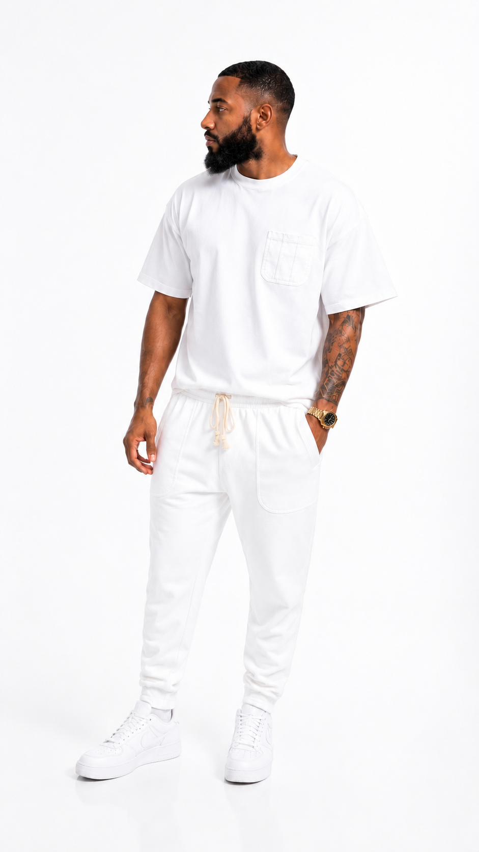 Ensemble Plus Eighteen - T-shirt Poche - Jogging Banc