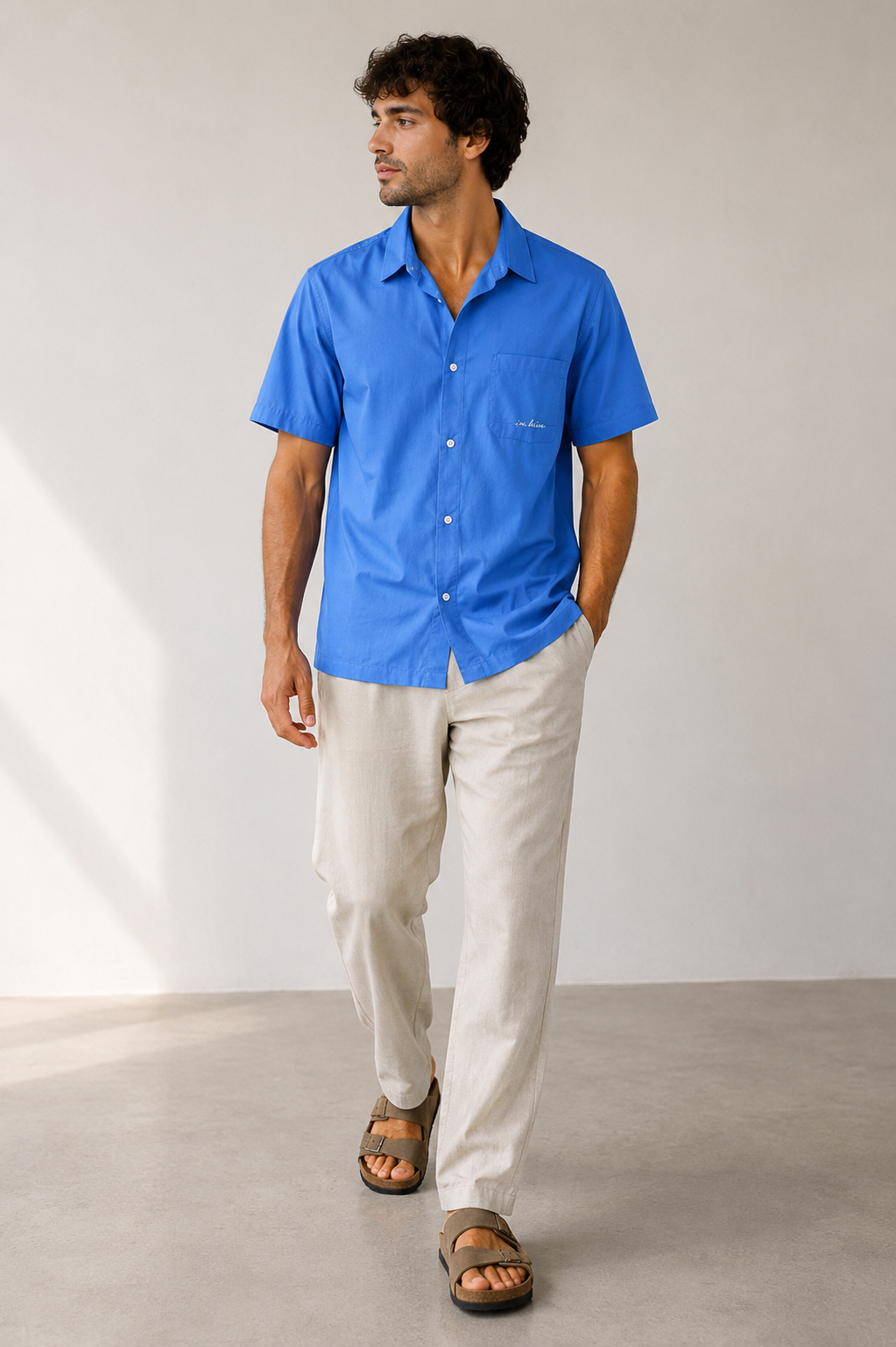 Chemise IM BRIAN - Camicia Azzurro/Bleu CA2123