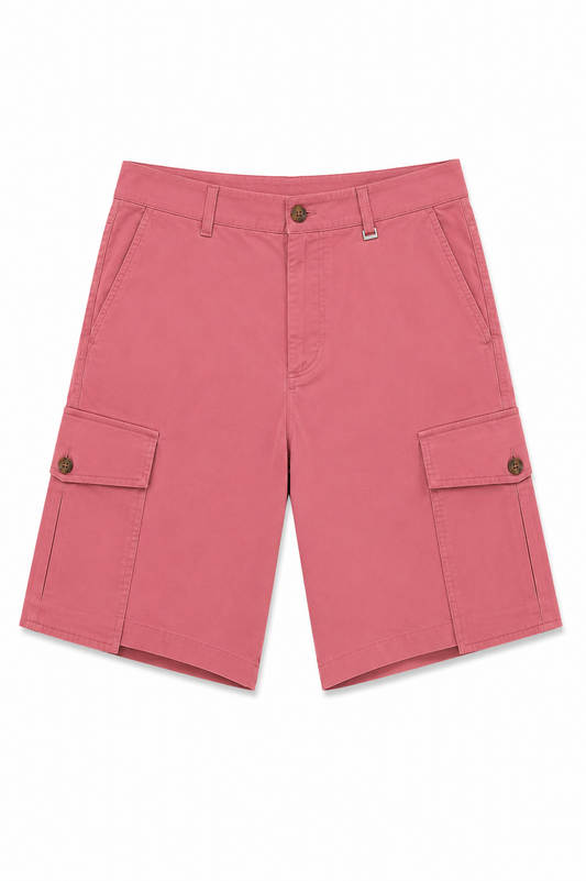 Short IM BRIAN - Camicia Bermuda Cipolla/Corail