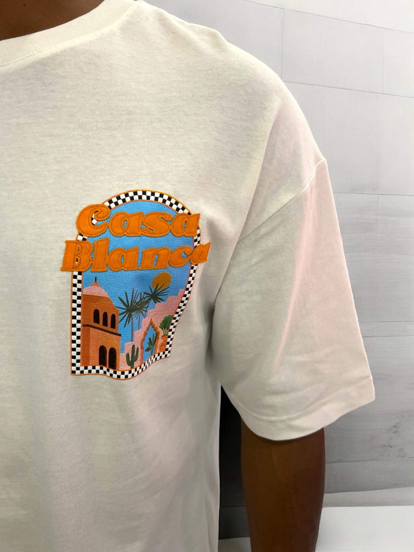 T-shirt CASABLANCA VICES CITY - Écru