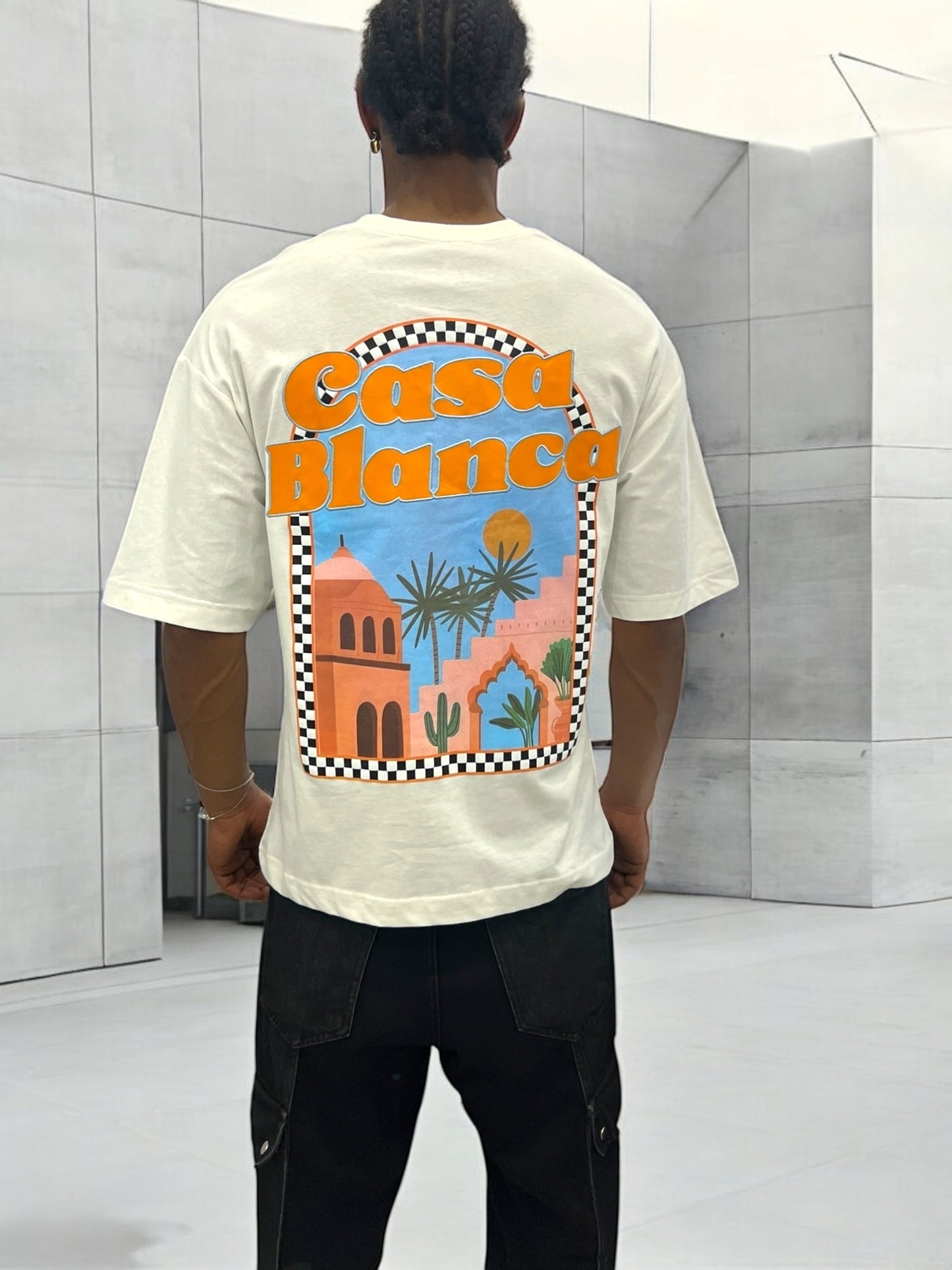 T-shirt CASABLANCA VICES CITY - Écru