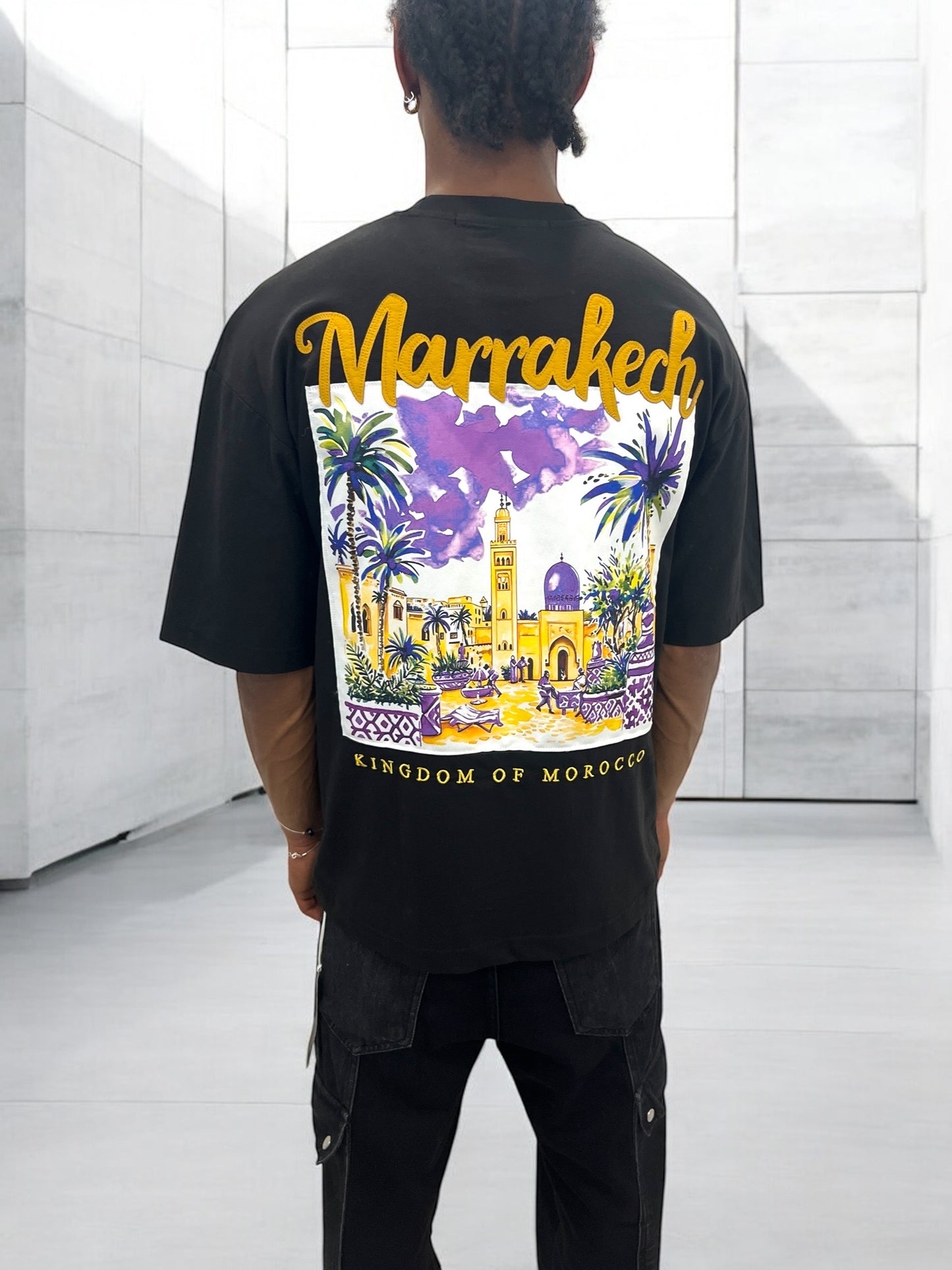 T-shirt MARRAKESH KINGDOM OF MOROCCO - noir