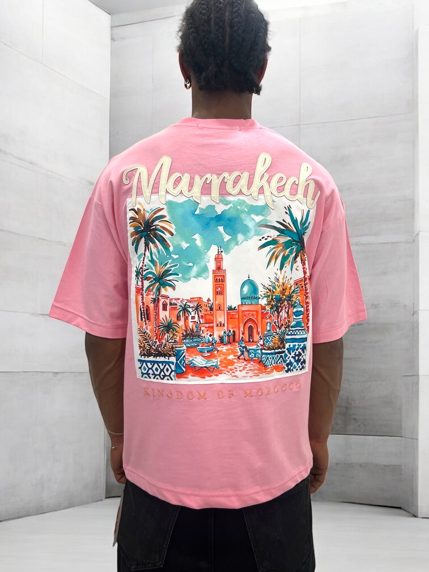 T-shirt MARRAKESH KINGDOM OF MOROCCO - rose