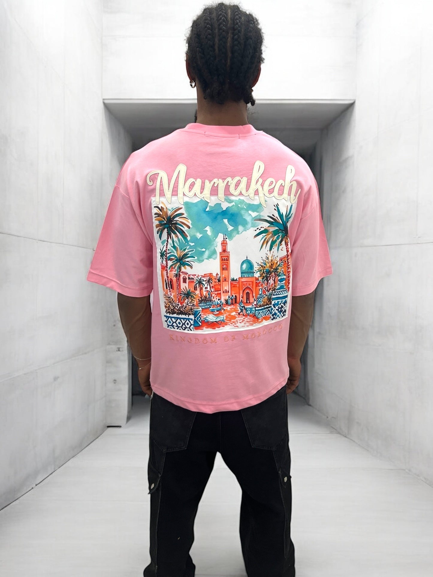 T-shirt MARRAKESH KINGDOM OF MOROCCO - rose