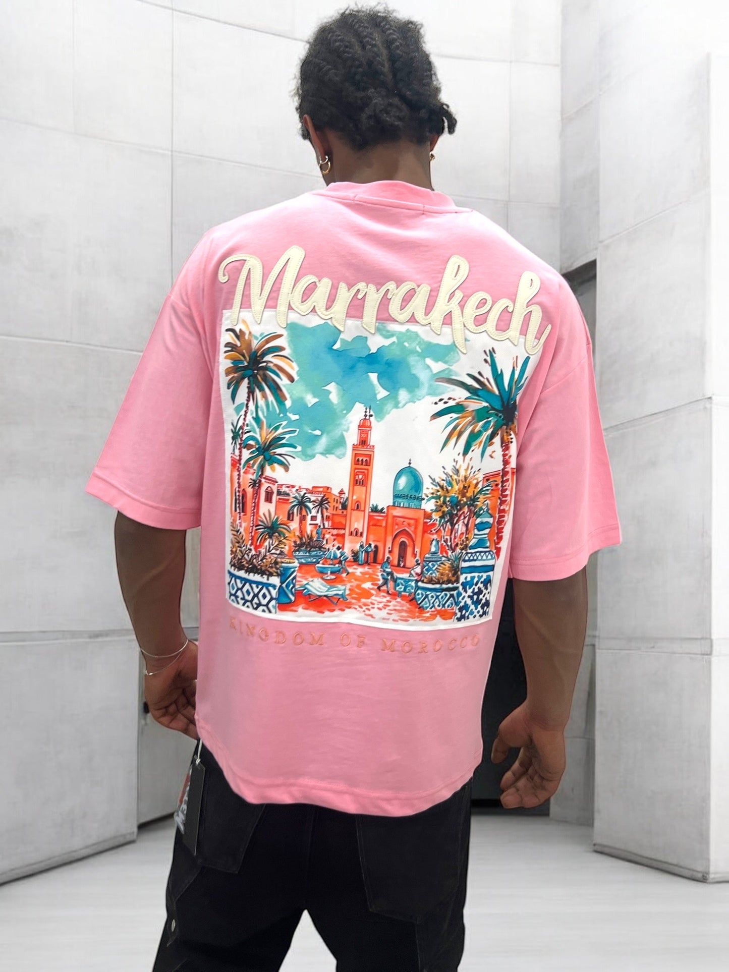 T-shirt MARRAKESH KINGDOM OF MOROCCO - rose