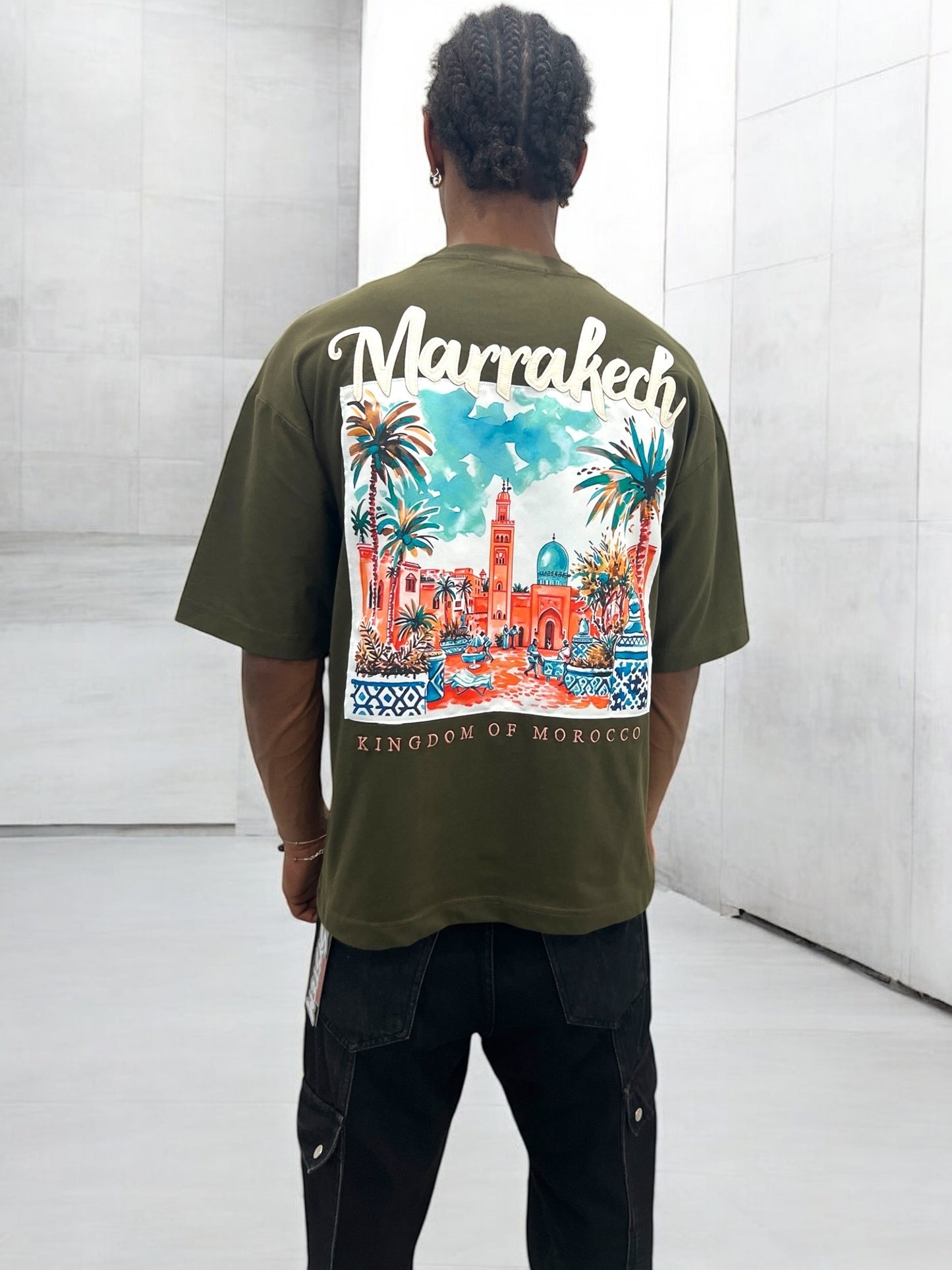 T-shirt MARRAKESH KINGDOM OF MOROCCO  - vert