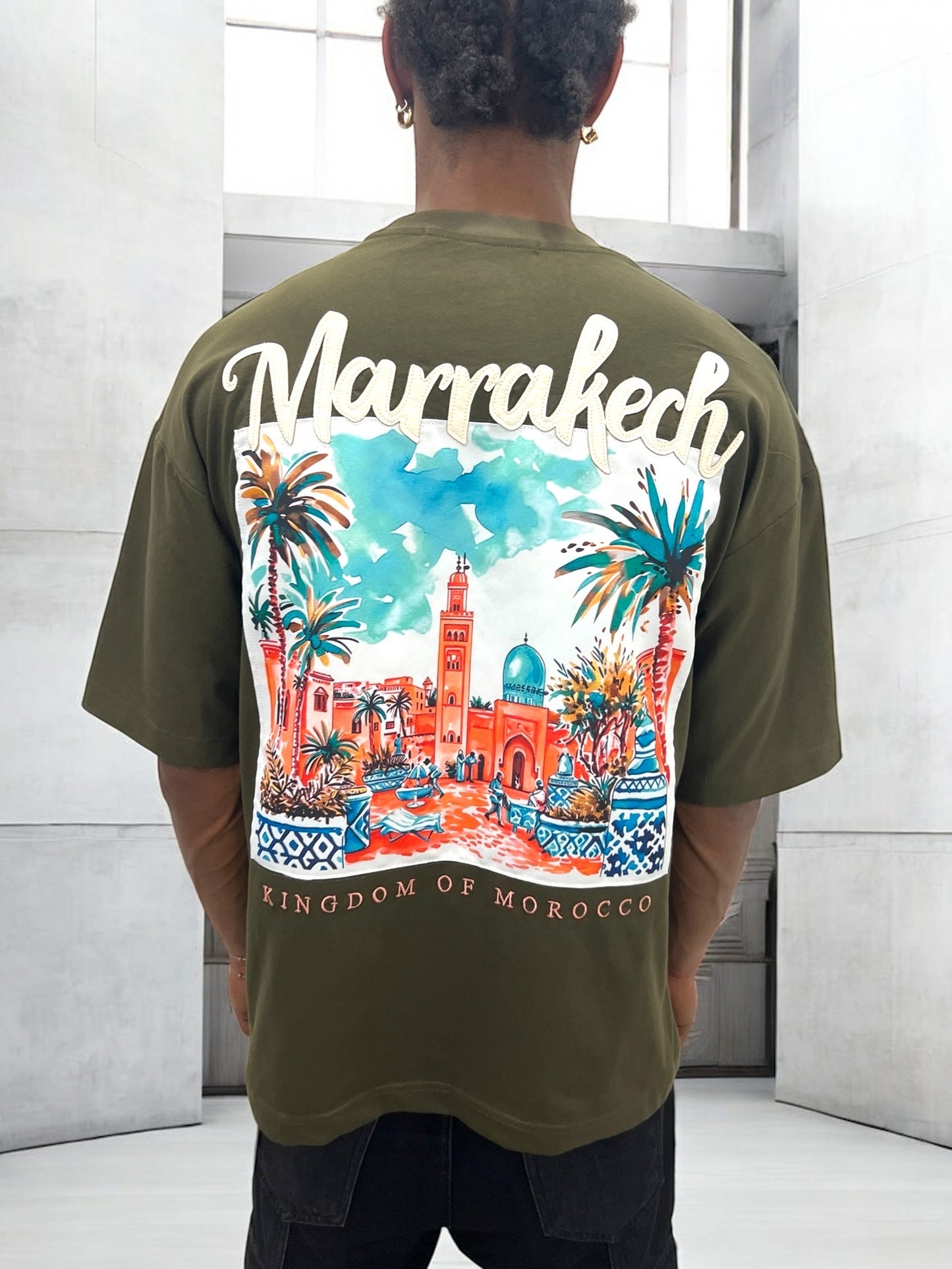 T-shirt MARRAKESH KINGDOM OF MOROCCO  - vert