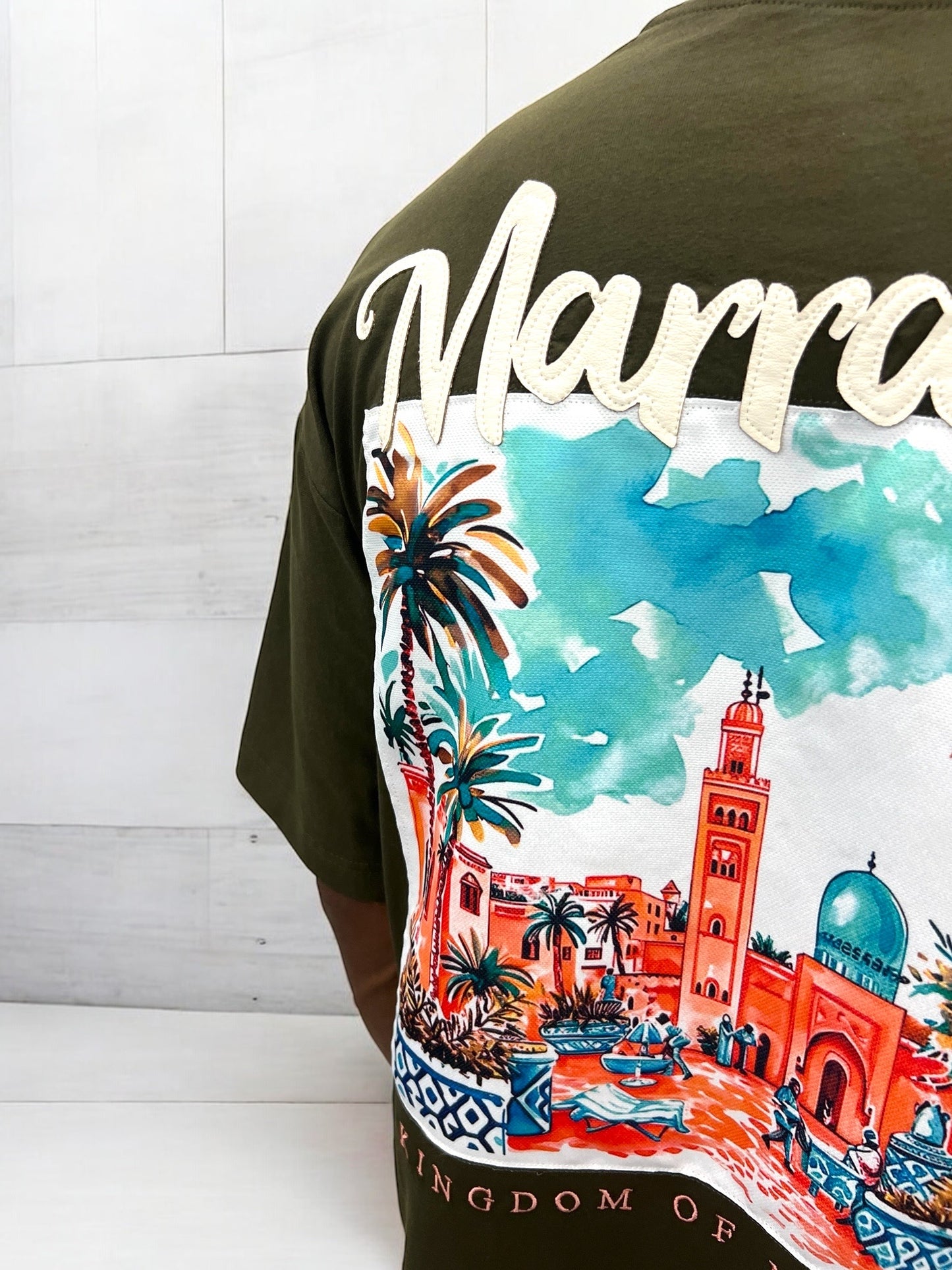 T-shirt MARRAKESH KINGDOM OF MOROCCO  - vert