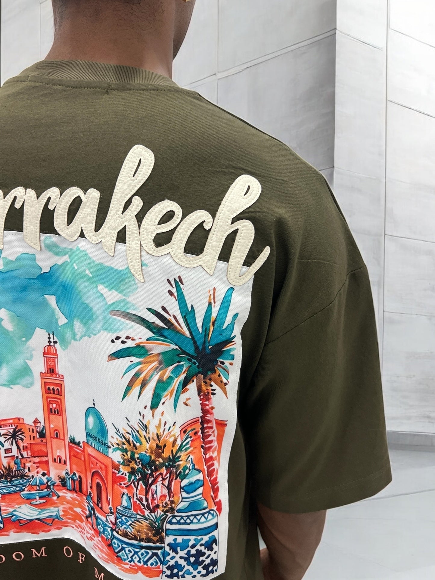 T-shirt MARRAKESH KINGDOM OF MOROCCO  - vert