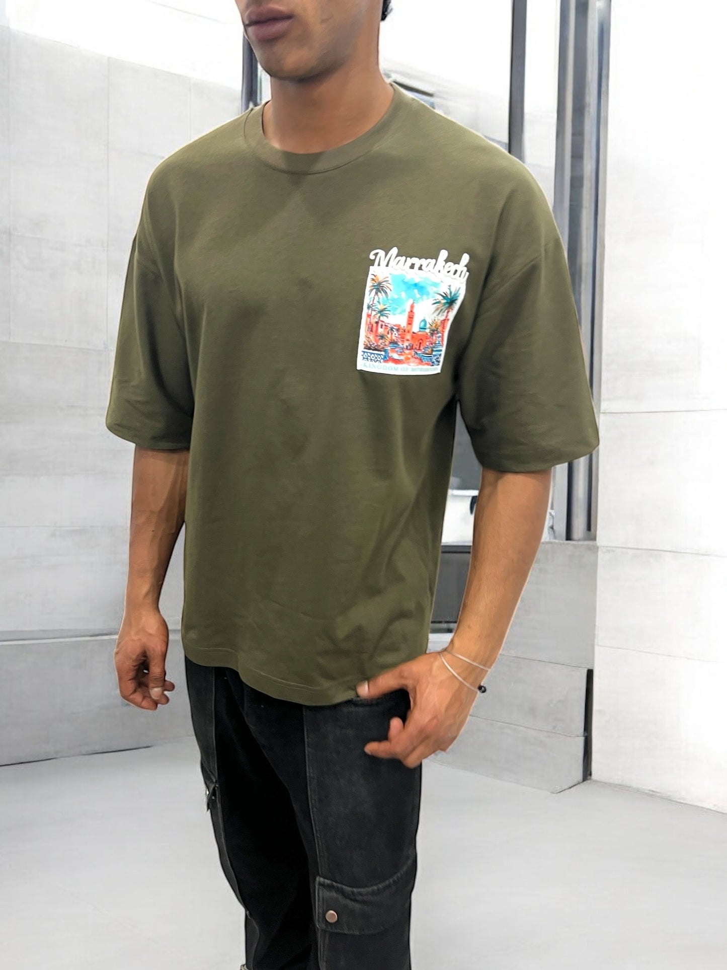 T-shirt MARRAKESH KINGDOM OF MOROCCO  - vert