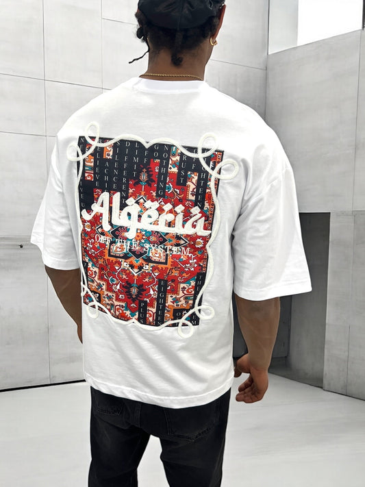 T-shirt Algeria – Carpet Print Edition ( Blanc )