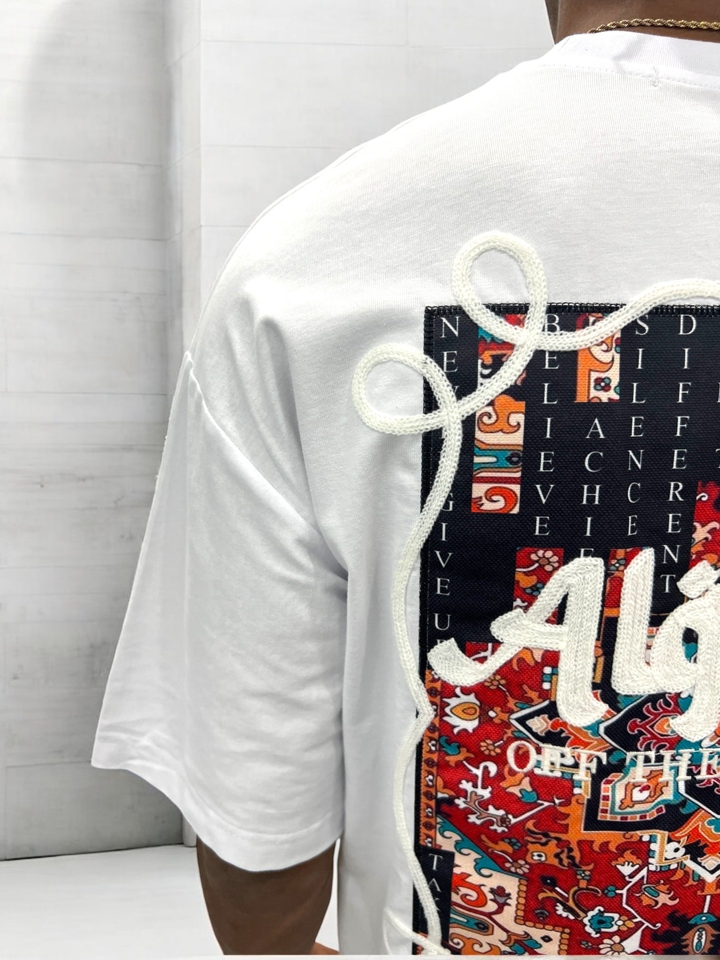 T-shirt Algeria – Carpet Print Edition ( Blanc )