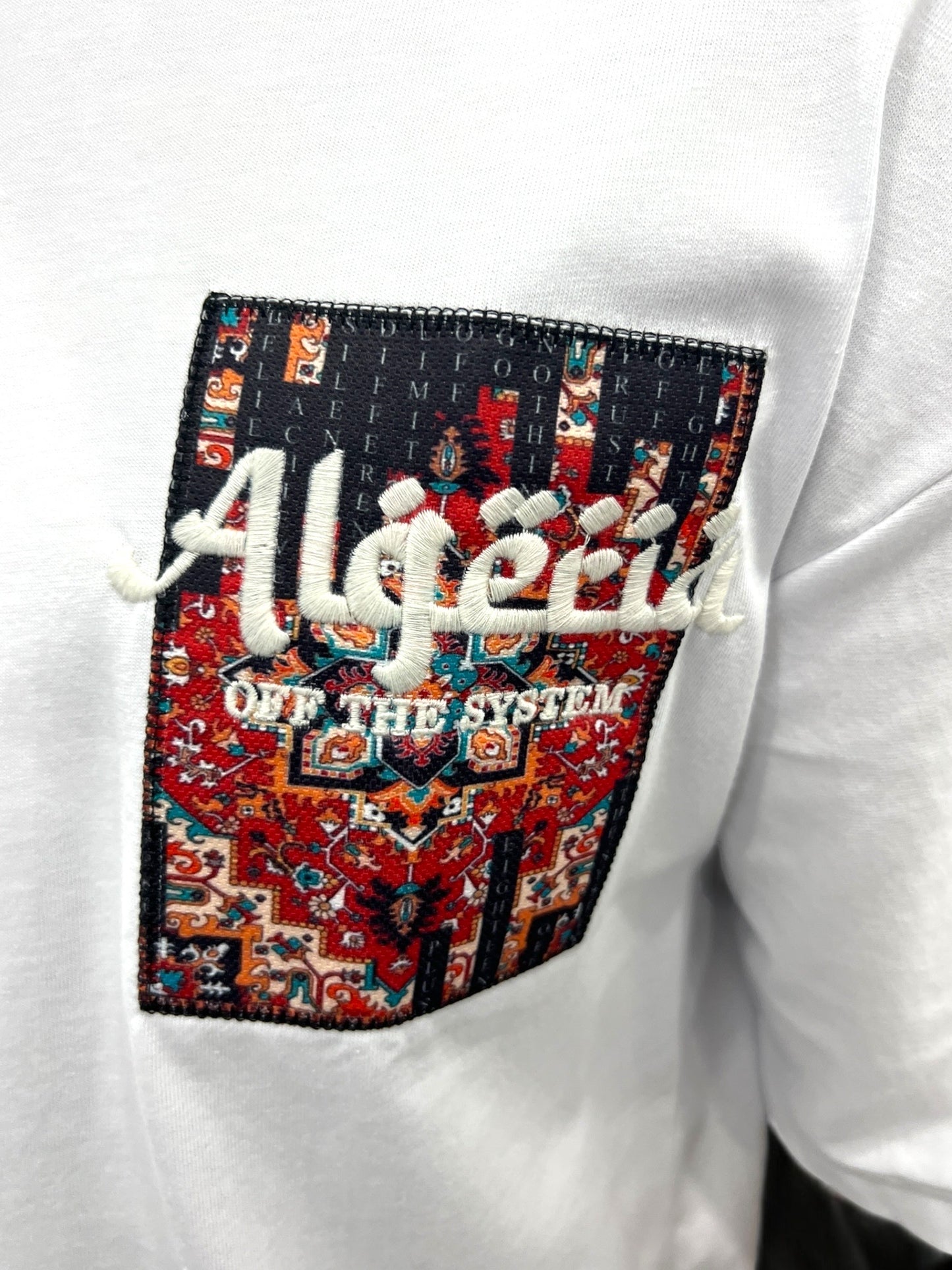 T-shirt Algeria – Carpet Print Edition ( Blanc )