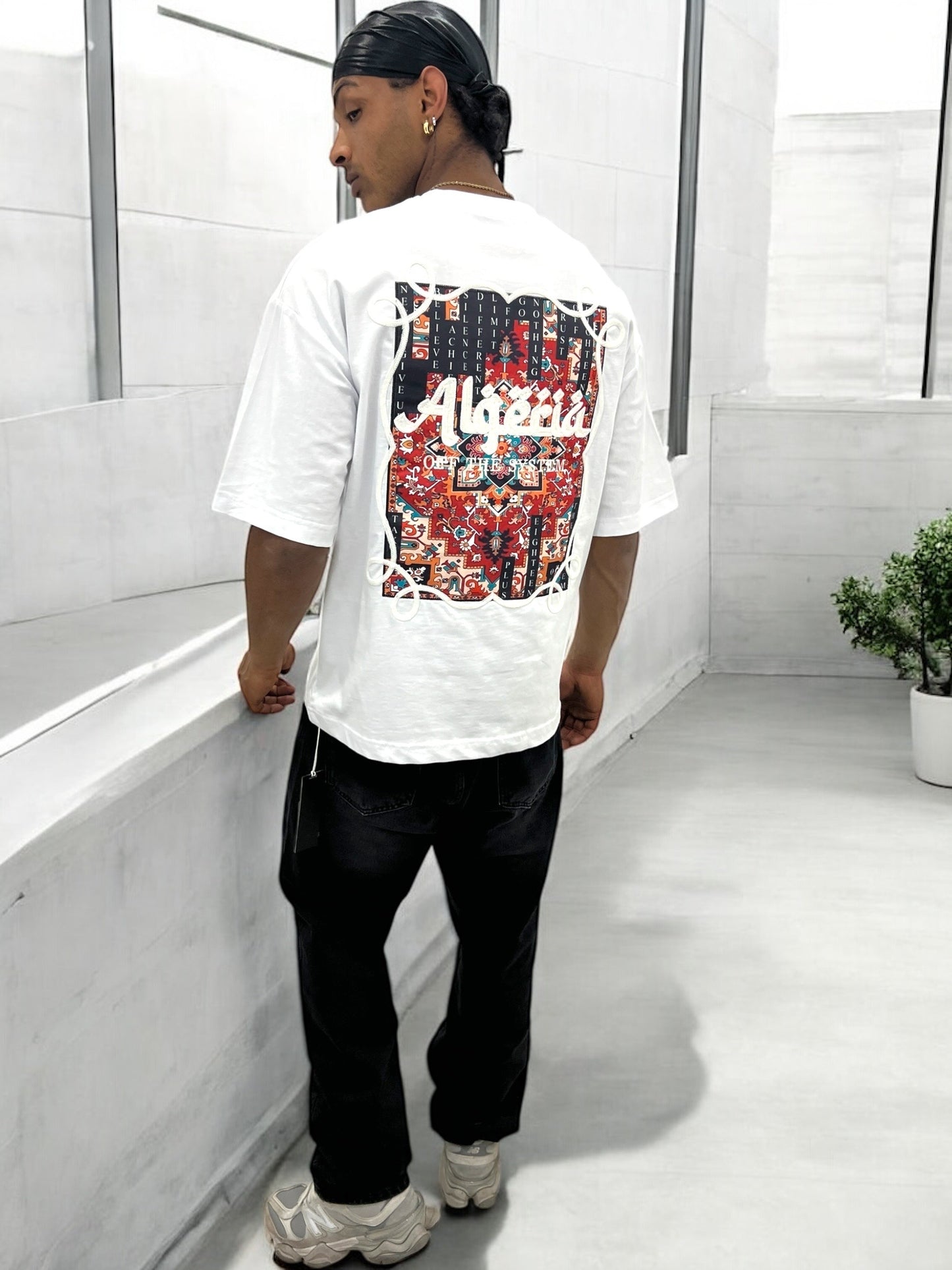 T-shirt Algeria – Carpet Print Edition ( Blanc )