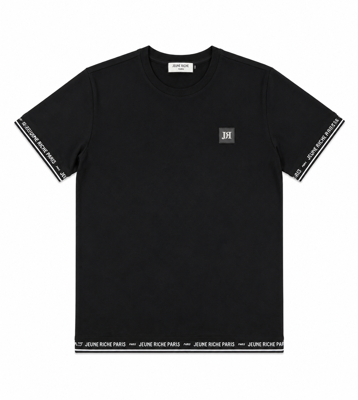 T-shirt Jeune Riche Paris Signature Noir – Logo JR Premium