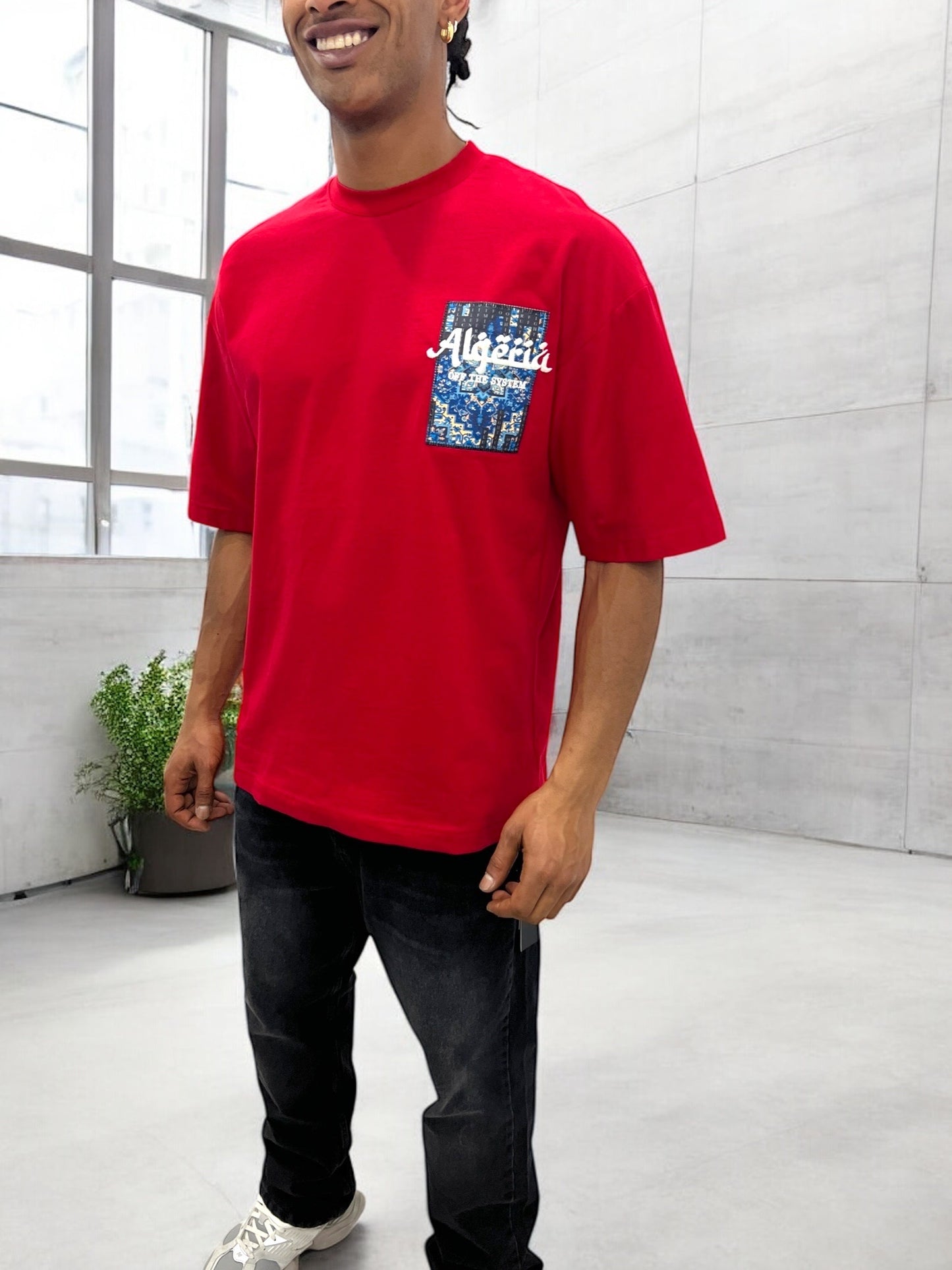 T-shirt Algeria – Carpet Print Edition ( Rouge  )