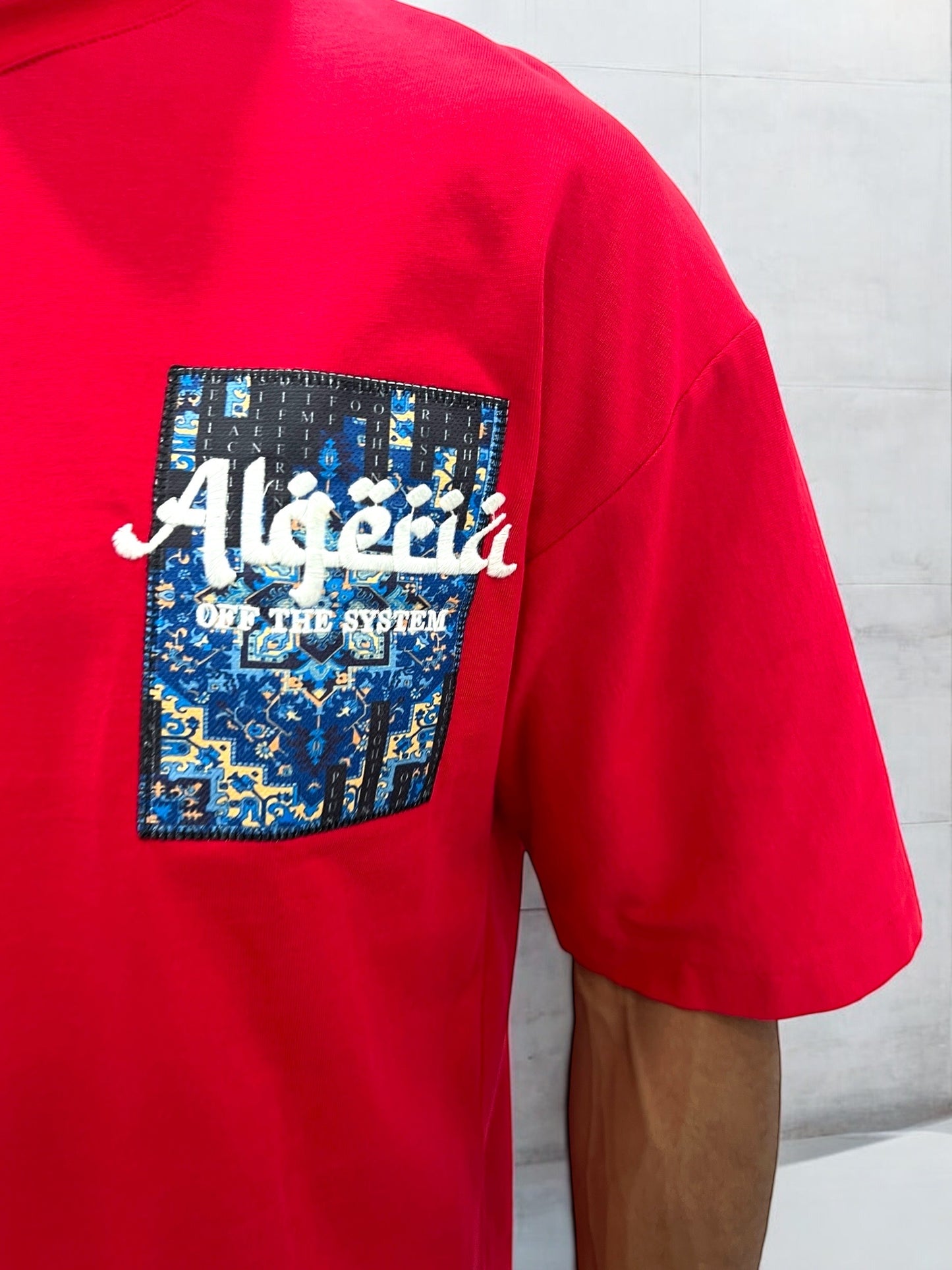 T-shirt Algeria – Carpet Print Edition ( Rouge  )