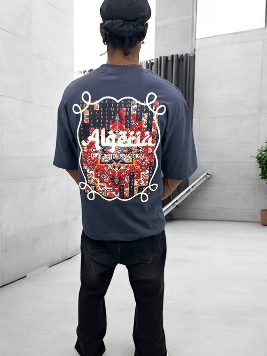 T-shirt Algeria – Carpet Print Edition ( Bleu Ardoise )