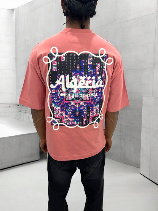 T-shirt Algeria – Carpet Print Edition ( Rose )