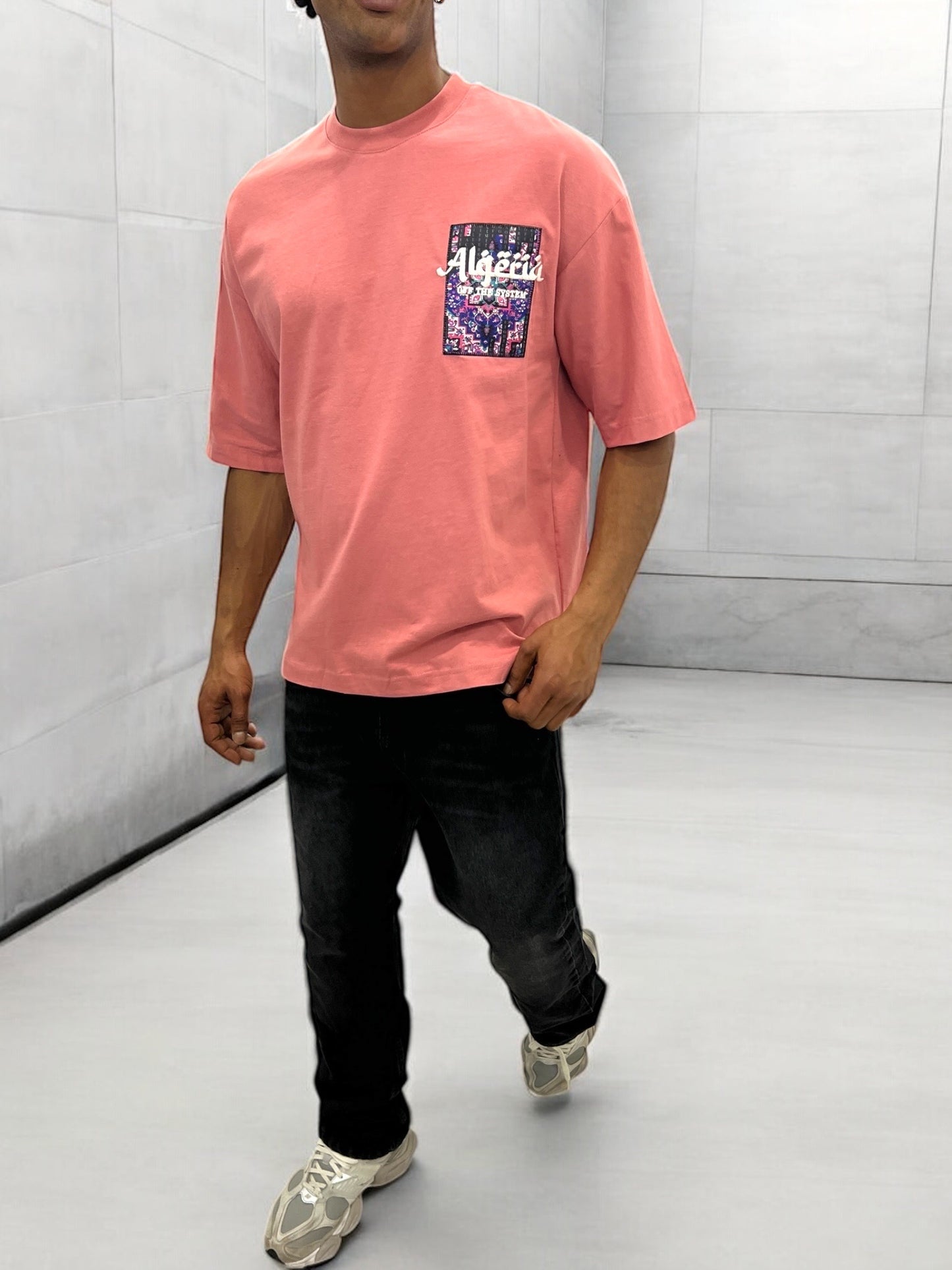 T-shirt Algeria – Carpet Print Edition ( Rose )