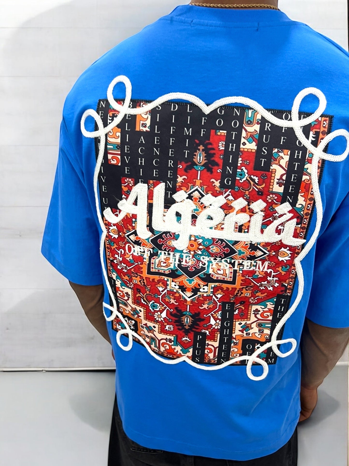 T-shirt Algeria – Carpet Print Edition ( Bleu )