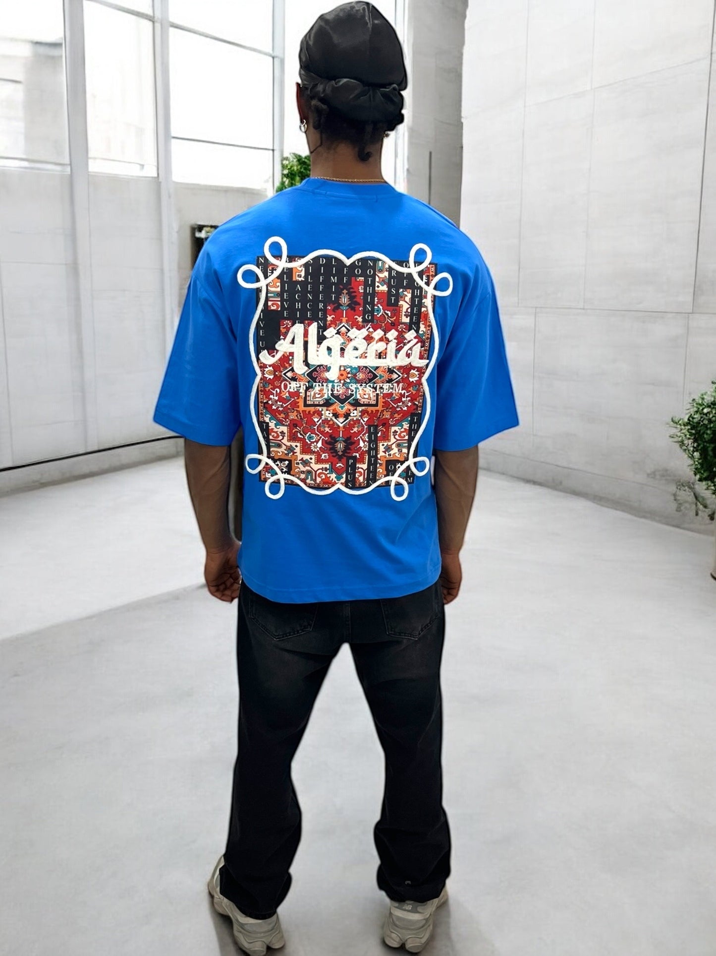 T-shirt Algeria – Carpet Print Edition ( Bleu )