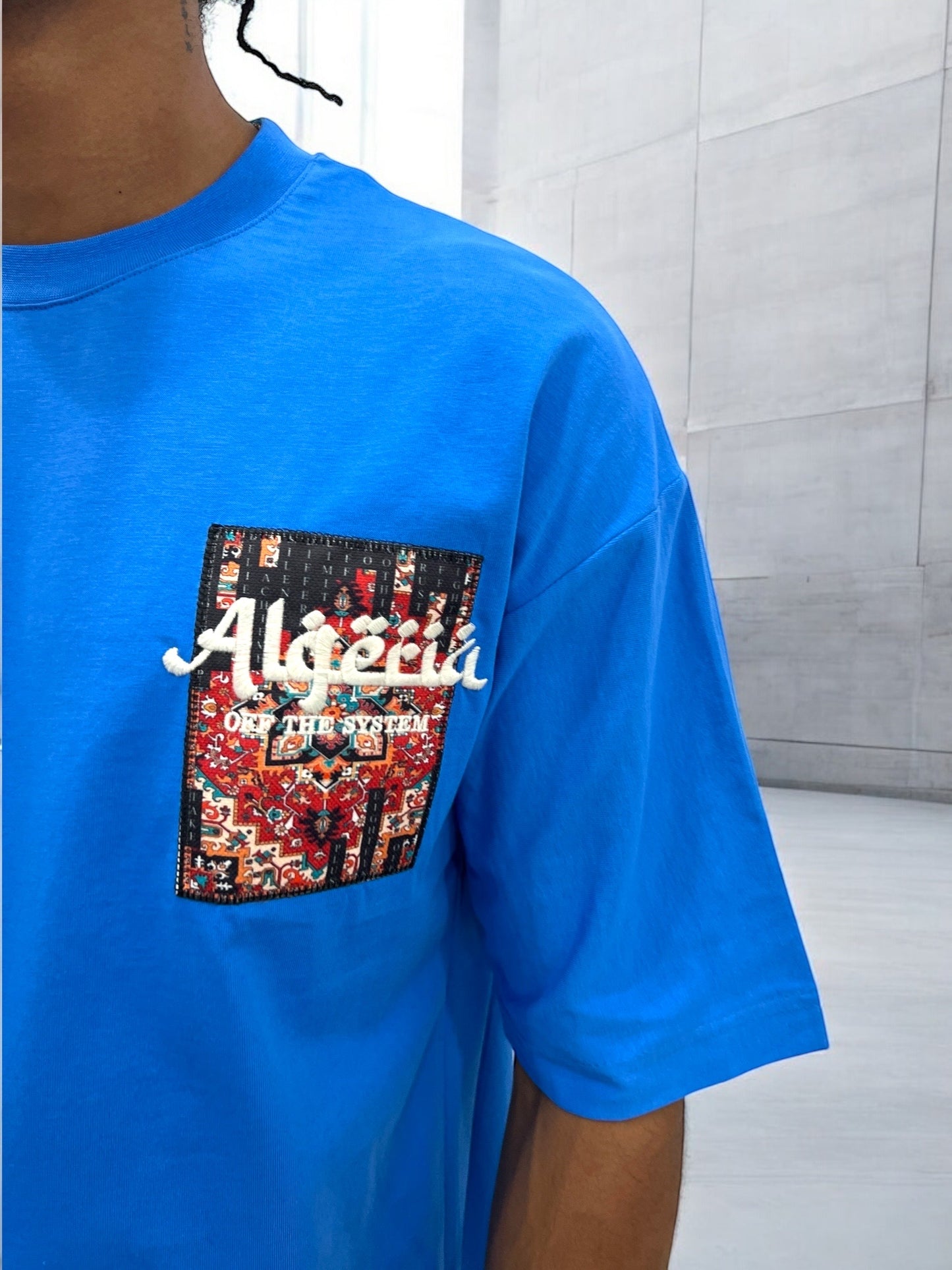 T-shirt Algeria – Carpet Print Edition ( Bleu )