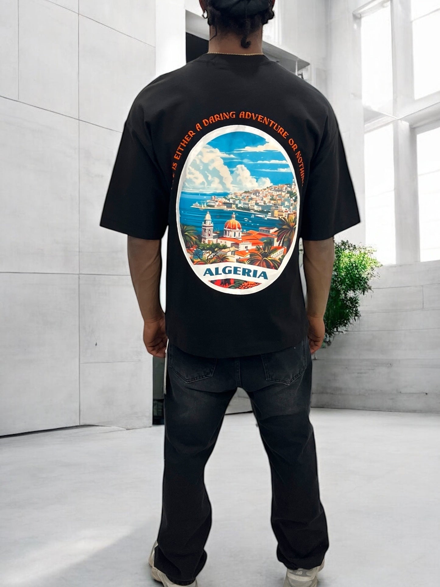 T-shirt Algeria – Vue d’Algérie ( Noir )