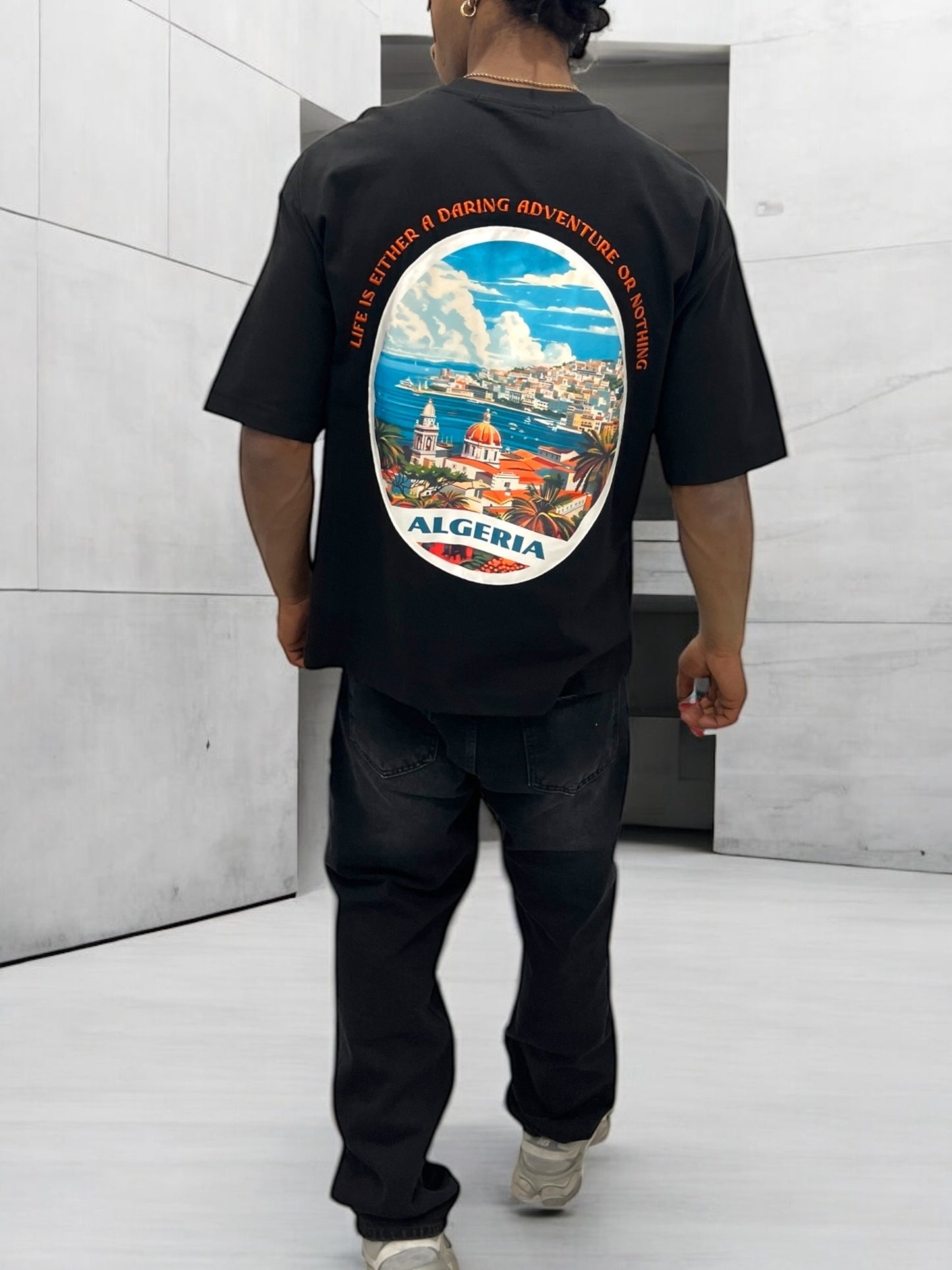 T-shirt Algeria – Vue d’Algérie ( Noir )