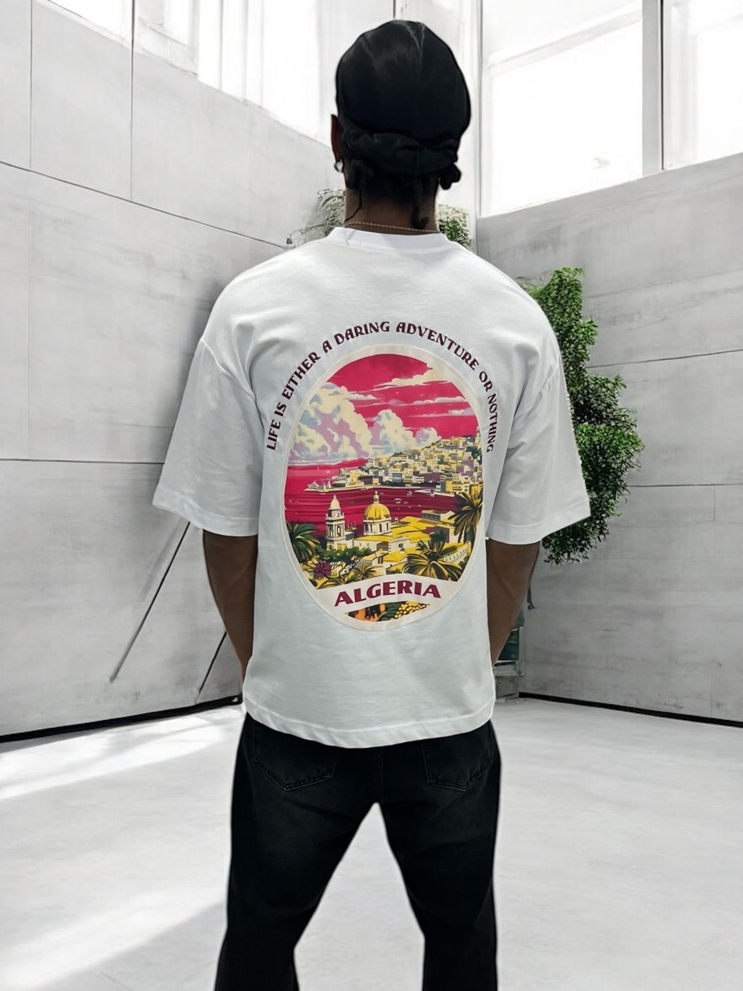 T-shirt Algeria – Vue d’Algérie ( Blanc )
