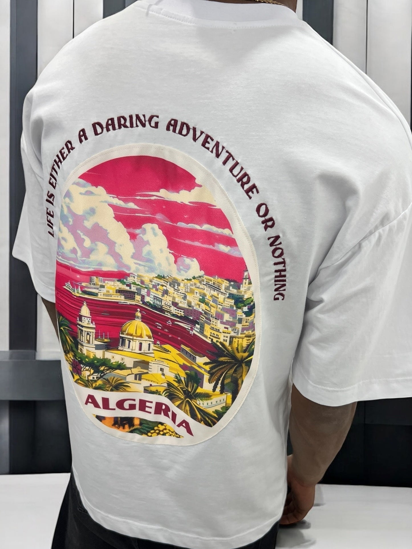T-shirt Algeria – Vue d’Algérie ( Blanc )