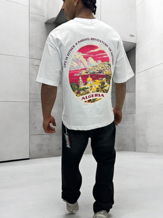 T-shirt Algeria – Vue d’Algérie ( Blanc )