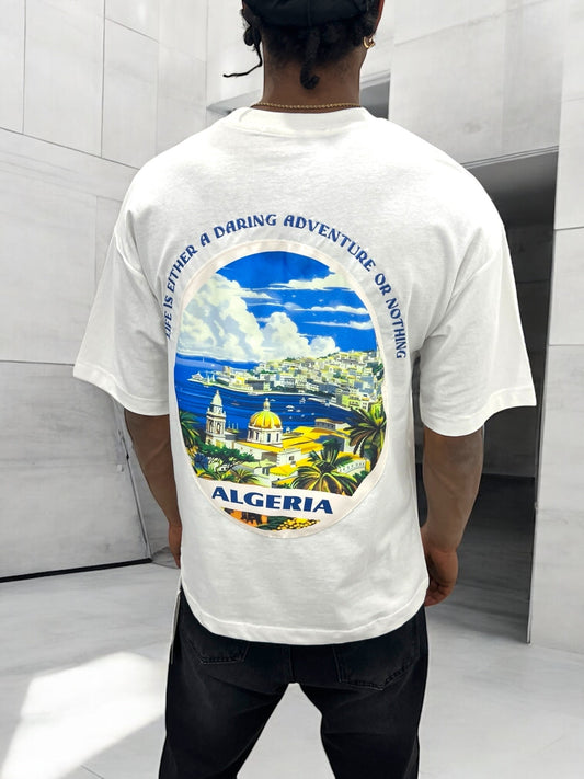 T-shirt Algeria – Vue d’Algérie ( Blanc Cassé)