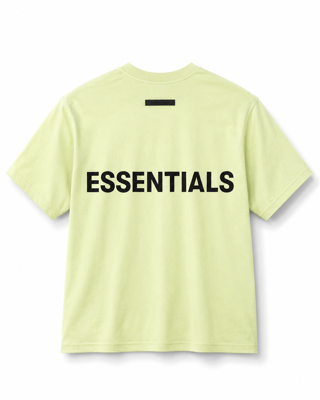 Ensemble ESSENTIALS Homme Lime Green/Vert Citron | T-Shirt Oversize + Short Premium