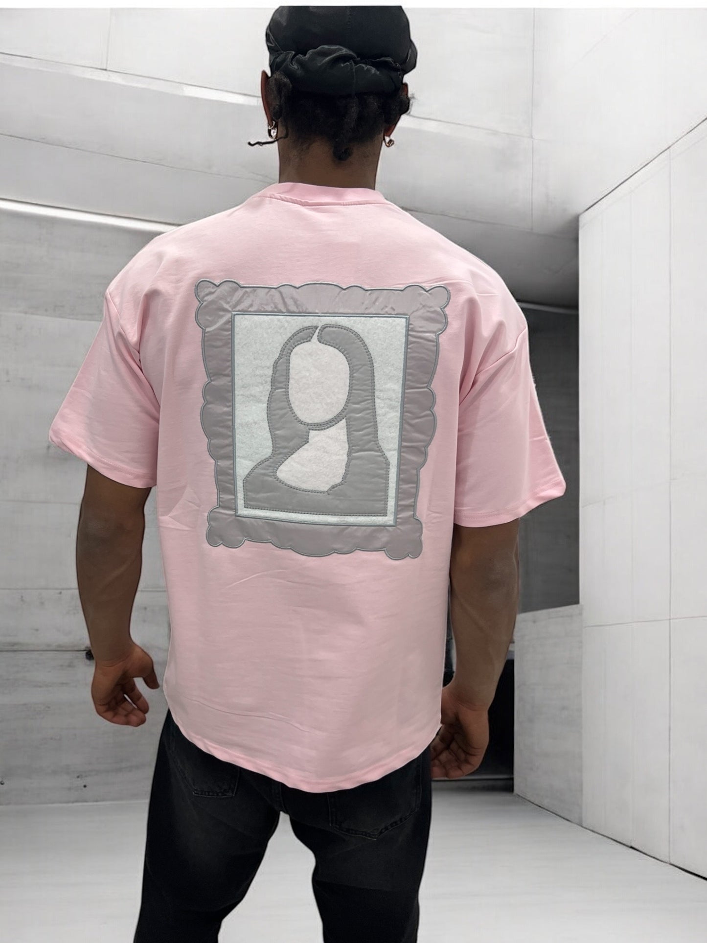 T-shirt Art Class – Mona Stylisée (Rose)