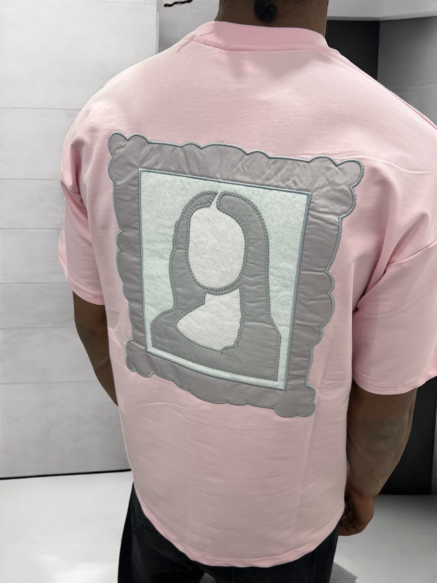 T-shirt Art Class – Mona Stylisée (Rose)