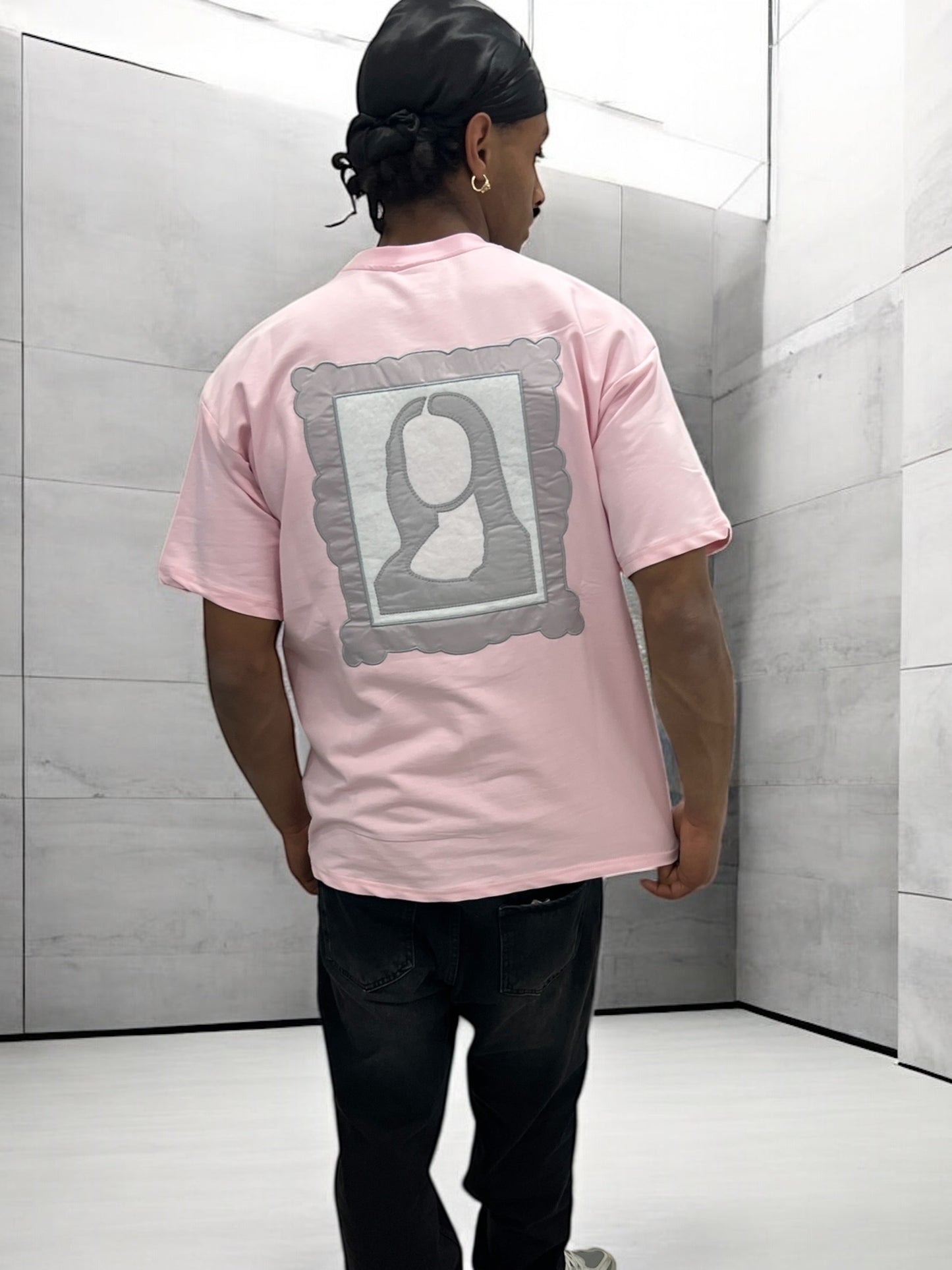 T-shirt Art Class – Mona Stylisée (Rose)