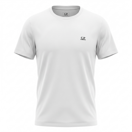 CP COMPANY - T-Shirt Blanc Cassé
