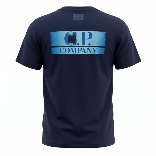 CP COMPANY - T-Shirt Bleu Marine Foncé