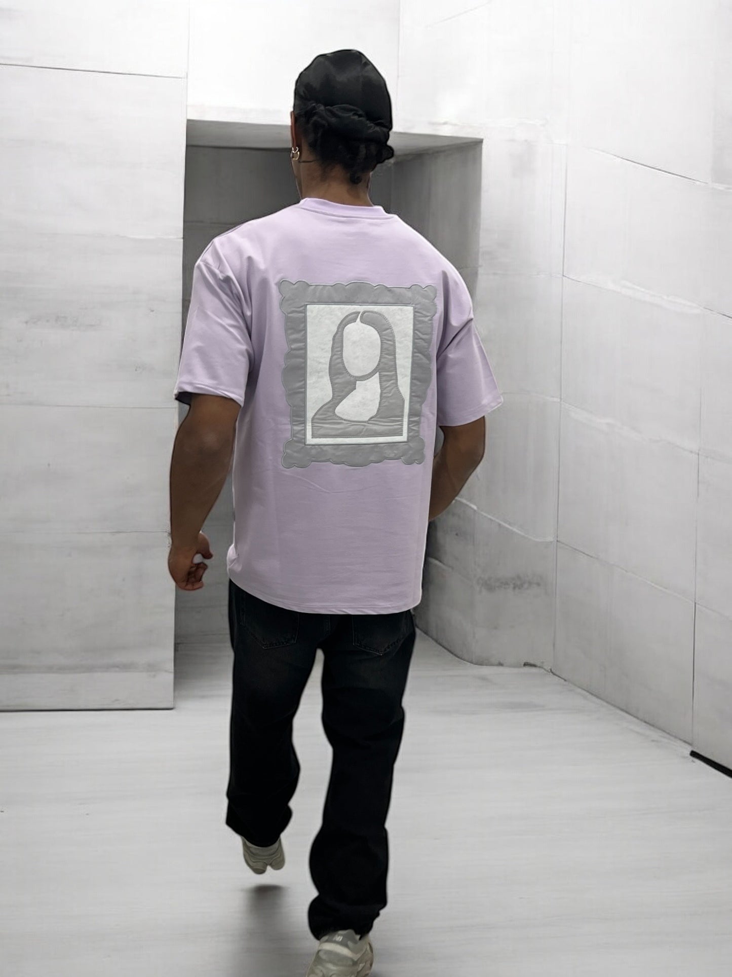 T-shirt Art Class – Mona Stylisée (Lilas)