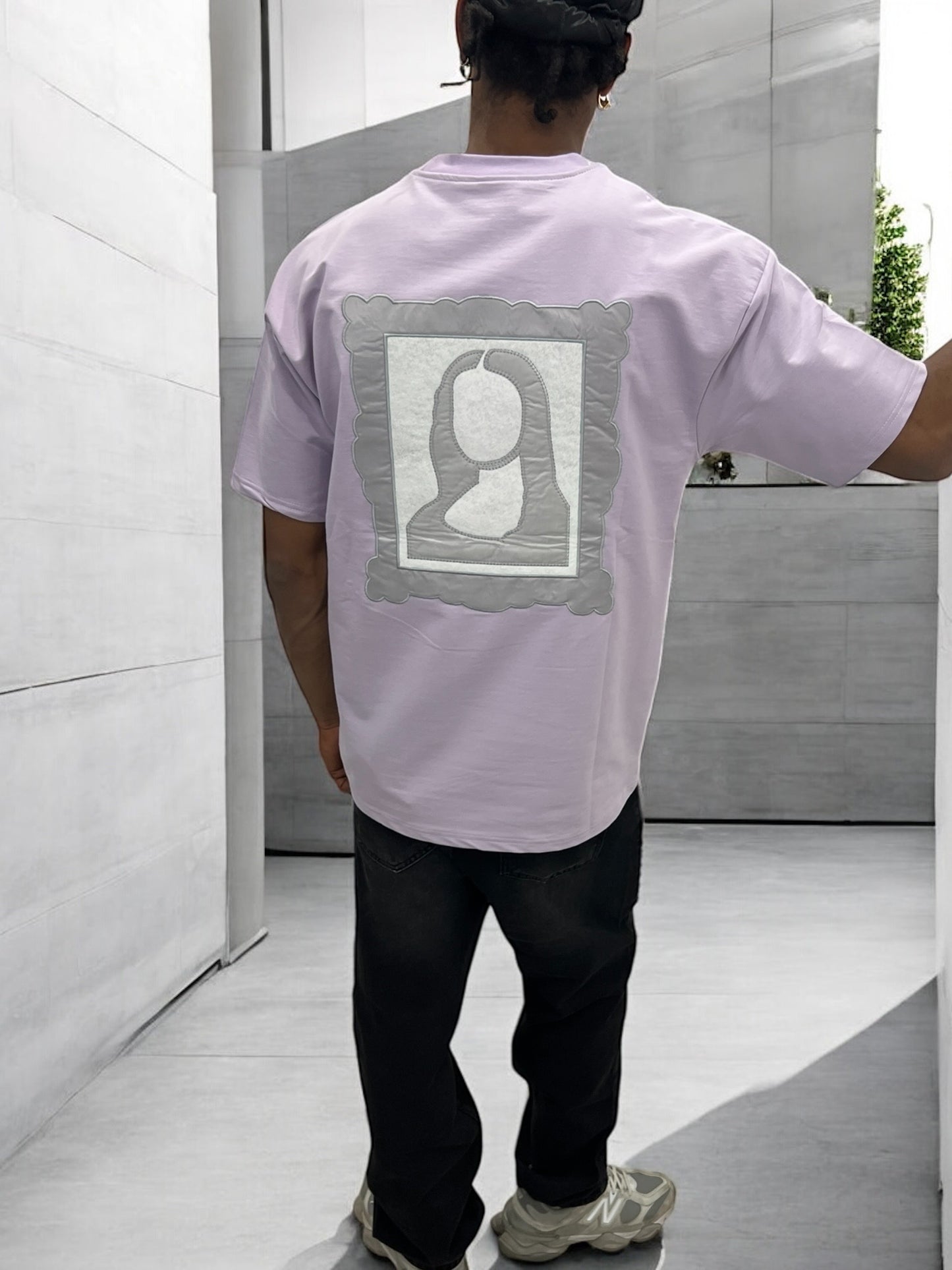 T-shirt Art Class – Mona Stylisée (Lilas)