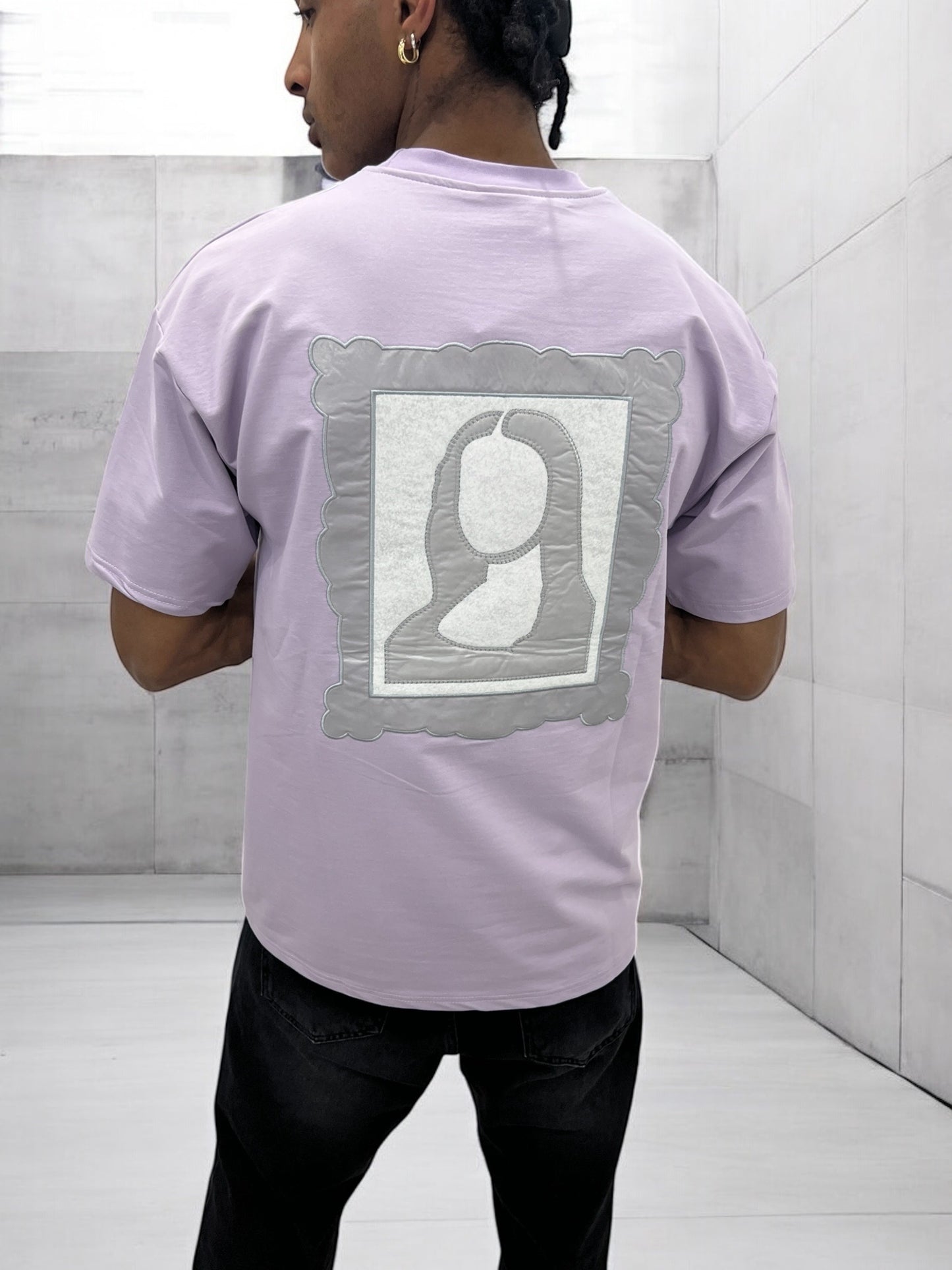 T-shirt Art Class – Mona Stylisée (Lilas)