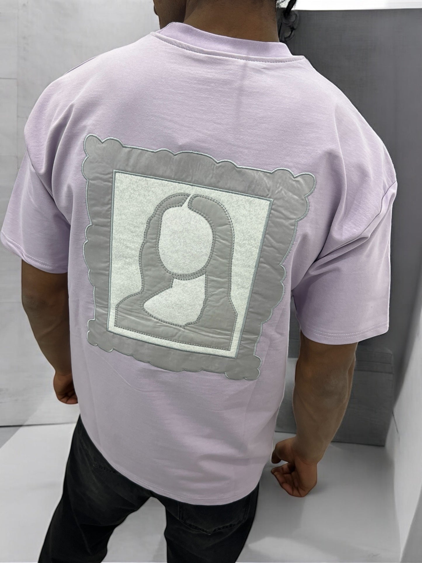 T-shirt Art Class – Mona Stylisée (Lilas)